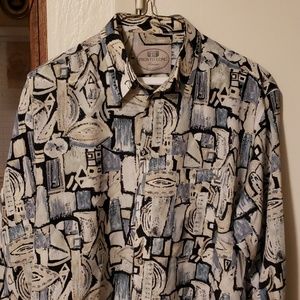 Pronto-Uomo long sleeve button up mens shirt